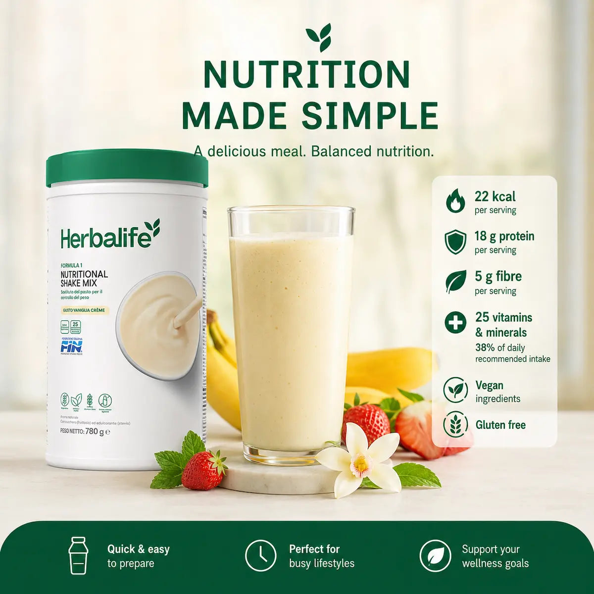 Batido Nutricional Fórmula 1 Vainilla Cream 780 g