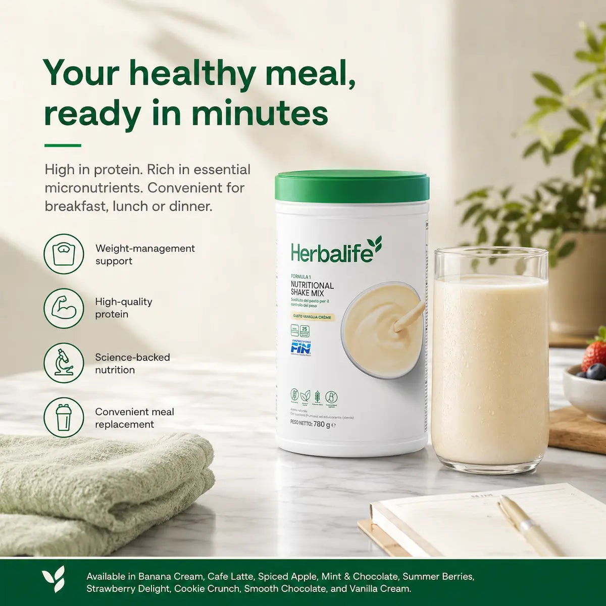 Batido Nutricional Fórmula 1 Vainilla Cream 780 g