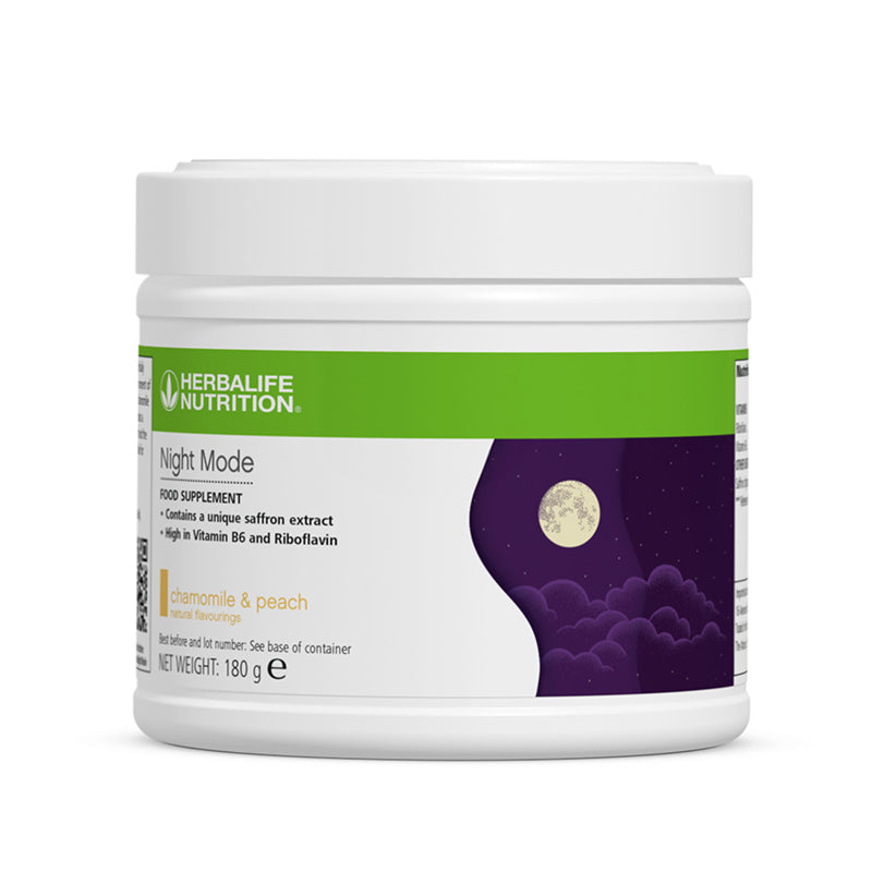 Herbalife Night Mode Chamomile Peach sleep support supplement 180g