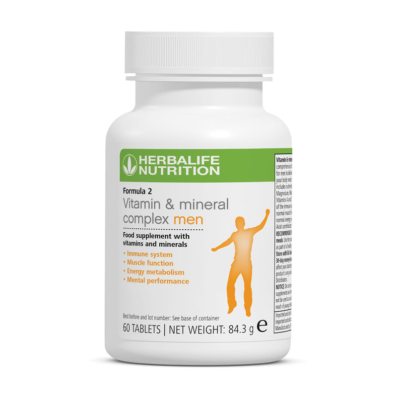 Herbalife Formula 2 Men's Vitamin Mineral Complex 60 tablets multivitamin