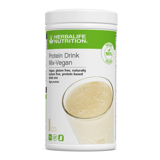 Herbalife Vegan Protein Drink Mix Vanilla 560g plant-based protein canister