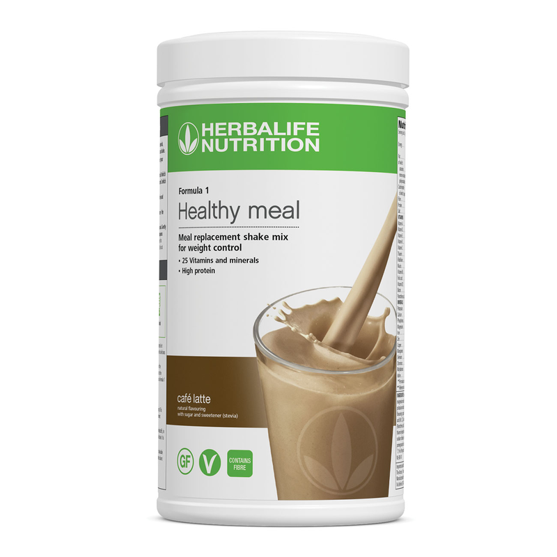 Herbalife Formula 1 Café Latte meal replacement shake 550g canister