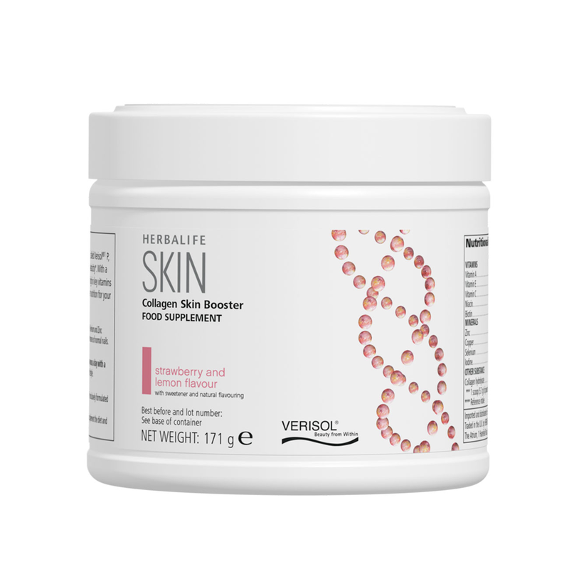 Herbalife Collagen SKIN Booster strawberry lemon anti-ageing supplement 171g