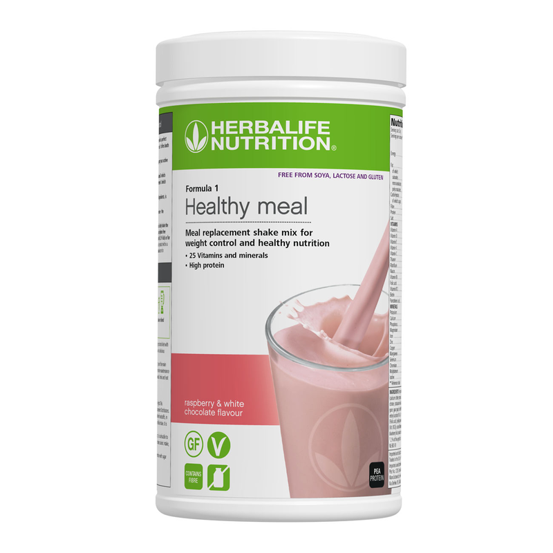 Herbalife F1 Free From Raspberry White Chocolate shake 500g gluten-free