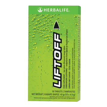 Herbalife LiftOff Lemon Lime effervescent energy drink 10 tablets